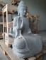 Preview: Sitzender Buddha mit floralem Muster 100cm